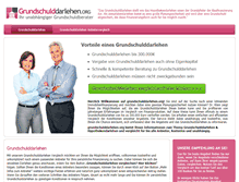 Tablet Screenshot of grundschulddarlehen.org